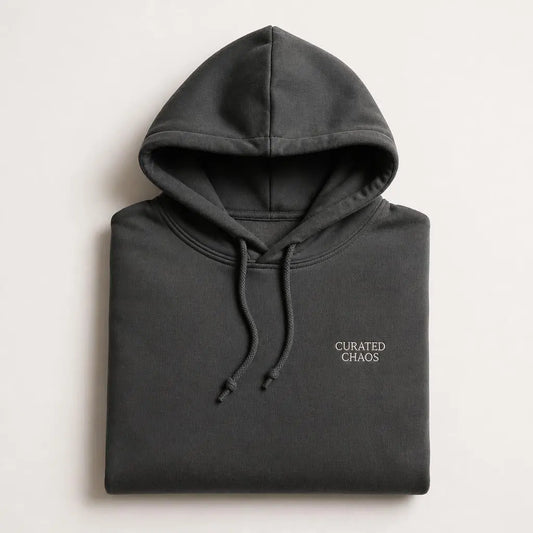 Curated Chaos Uniform Hoodie in charcoal